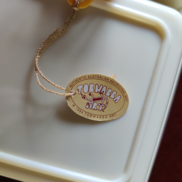 TOBWABBA Aboriginal Art Galaxy Silver Plated 90's  Australia-Souvenir Spoon Box - Picture 10 of 12